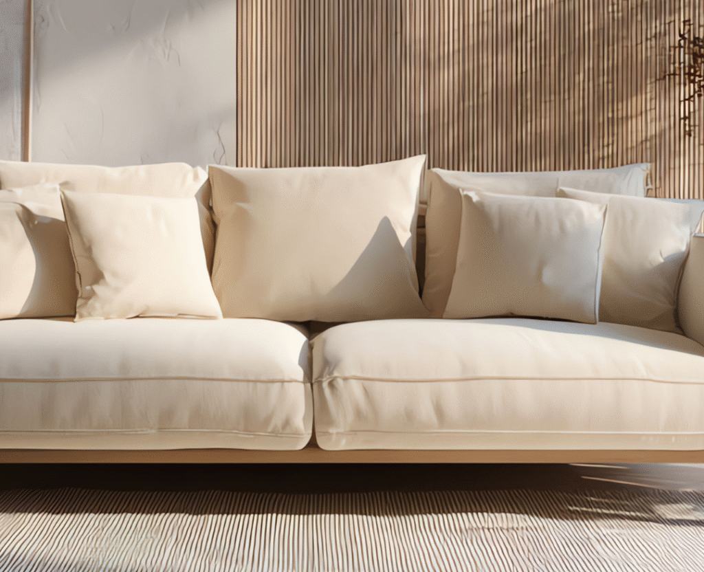 Nettoyage canapé beige