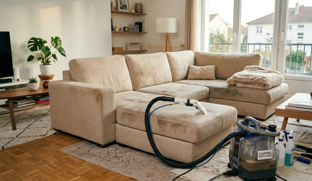 nettoyage canapé à domicile